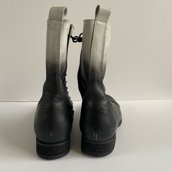 Diesel Black & gray Ombré Distressed size 6.5 EU 37 boots In amazing condition - Picture 5 of 8